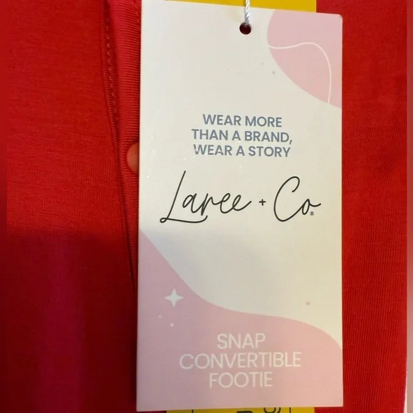 NWT Preemie Red Convertible Footie - Picture 2 of 4